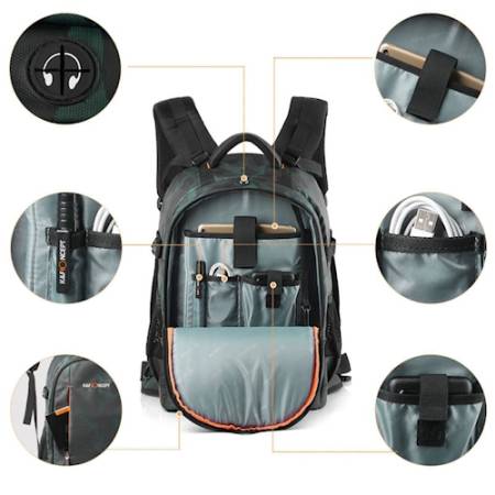 K&F Concept National Geographic Backpack - plecak fotograficzny 23l, Forest Camo (KF13.119)_4