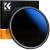 K&F Concept KF4186 Nano-C HMC Fader - filtr szary zmienny, Variable ND2-2000 (1-11 Stop), 67mm