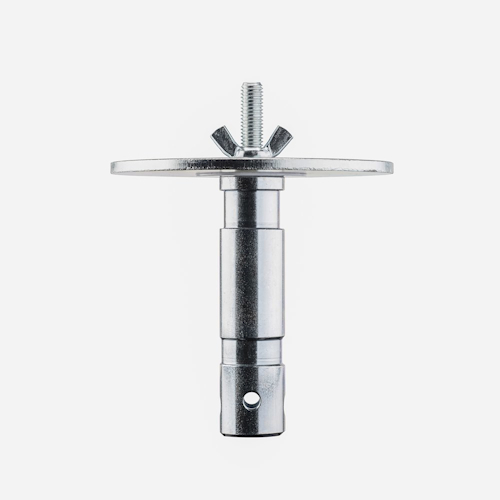 Manfrotto 163-10 - adapter oświetleniowy, trzpień 28mm (1 1/8'') z gwintem M10 i płytką 12cm