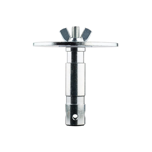 Manfrotto 163-12 - adapter oświetleniowy, trzpień 28mm (1 1/8'') z gwintem M12 i płytką 12cm