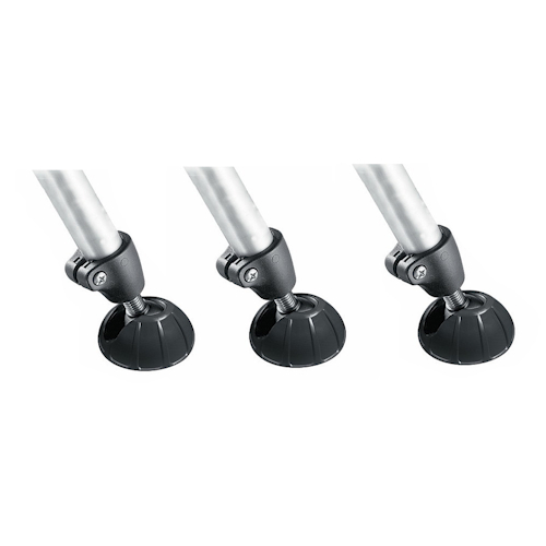Manfrotto 22SCK3 - 3x stopka gumowa z przyssawką z wysuwanym kolcem, średnica nóg 22,5mm