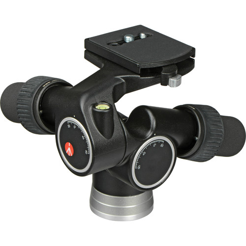 Manfrotto 405 - głowica fotograficzna, z przekładnią zębatą (udźwig 7,5kg, płytka 410PL)
