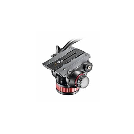 Manfrotto MVH502AH - głowica video (płaska baza, udźwig 10kg, płytka 504PLONG) - baza