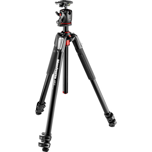 Manfrotto MK055XPRO3-BHQ2 - zestaw, statyw Alu (9-181,5cm, udźwig 15kg) + głowica kulowa
