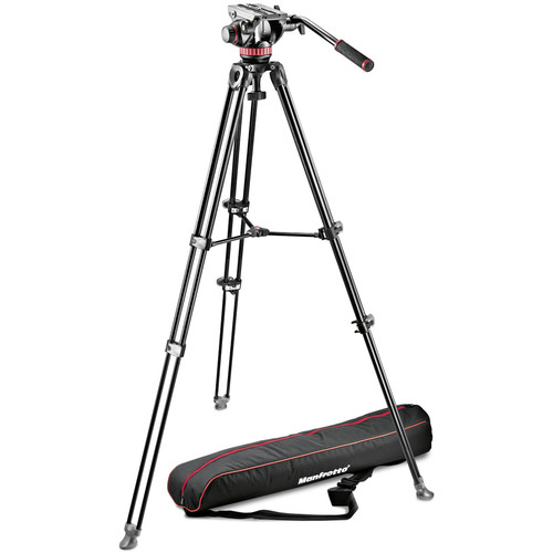 Manfrotto MVK502AM-1 - zestaw, statyw Alu, głowica video 502A (+torba transportowa, 70,5-156cm, udźwig 7kg)