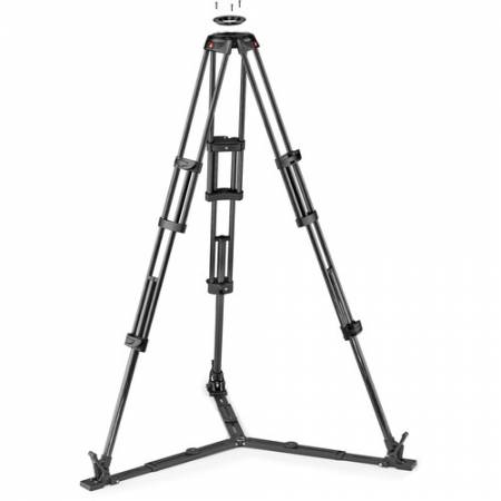 Manfrotto MVTTWINGC - statyw video Carbon Twin (33,5-153cm, udźwig 20kg, półkula 100mm / 75mm)