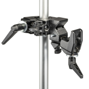 Manfrotto 038 - podwójna klamra / uchwyt / zacisk / Double Super Clamp (13-30mm, udźwig 15kg, gniazdo 5/8