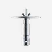 Manfrotto 163-10 - adapter oświetleniowy, trzpień 28mm (1 1/8'') z gwintem M10 i płytką 12cm