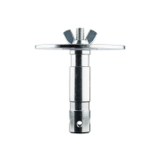 Manfrotto 163-12 - adapter oświetleniowy, trzpień 28mm (1 1/8'') z gwintem M12 i płytką 12cm