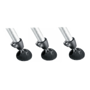 Manfrotto 19SCK3 - 3x stopka gumowa z przyssawką z wysuwanym kolcem, średnica nóg 19mm