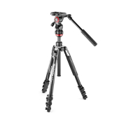 Manfrotto MVKBFRL-LIVE - zestaw, statyw Alu Befree Live Lever (40-151cm, udźwig 4kg) + głowica video + torba