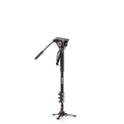 Manfrotto MVMXPRO500 - zestaw, monopod Alu (78-203cm, 4-sekcyjny) + głowica video (udźwig 8kg)