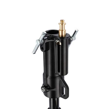 Manfrotto 007BSU - statyw oświetleniowy (124-325cm, udźwig 20kg, 3-sekcyjny) - mocowanie
