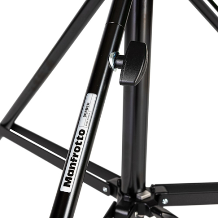 Manfrotto 008BSU - statyw oświetleniowy (132-216cm, udźwig 30kg, czarny) - zbliżenie
