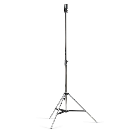 Manfrotto 008CSU - statyw oświetleniowy (131-212cm, udźwig 30kg, 3-sekcyjny, czarny) - rozłożony