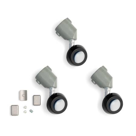Manfrotto 018 - 3x kółka do statywu, średnica nóg 22mm, udźwig 10kg - zawartość zestawu