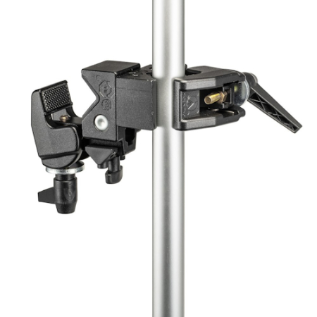 Manfrotto 038 - podwójna klamra / uchwyt / zacisk / Double Super Clamp (13-30mm, udźwig 15kg, gniazdo 5/8