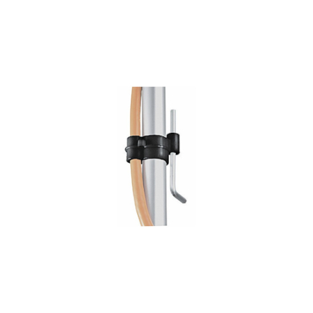 Manfrotto 064 - 4x klips do mocowania kabli na statywie, średnica rur 18-26mm - przykład użycia