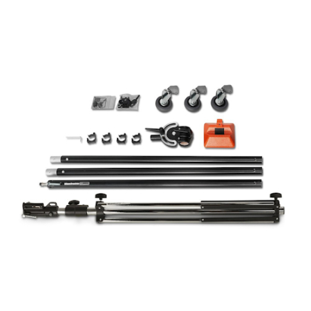 Manfrotto 085B - statyw oświetleniowy Boom na kółkach (100-280cm, udźwig 6kg) - zawartość zestawu