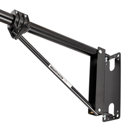 Manfrotto 098B - ramię, wysięgnik Boom do statywu oświetleniowego mocowany do ściany (2-sekcyjny, udźwig 4,5kg, 120-210cm) - zbliżenie