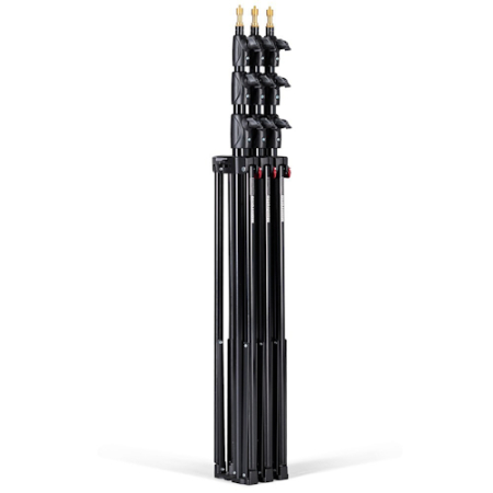 Manfrotto 1004BAC-3 - 3x statyw oświetleniowy Master (124-366cm, udźwig 9kg, 3-sekcyjny)