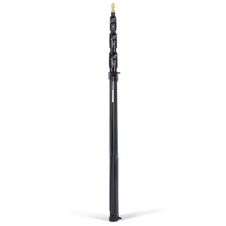 Manfrotto 1004BAC - statyw oświetleniowy Master (124-366cm, udźwig 9kg, 3-sekcyjny, czarny) - złożony