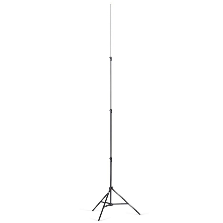 Manfrotto 1004BAC - statyw oświetleniowy Master (124-366cm, udźwig 9kg, 3-sekcyjny, czarny) - rozłożony