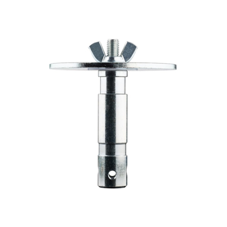 Manfrotto 163-12 - adapter oświetleniowy, trzpień 28mm (1 1/8'') z gwintem M12 i płytką 12cm