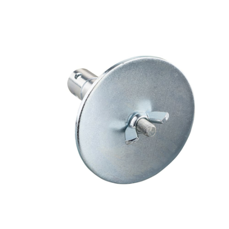 Manfrotto 163-12 - adapter oświetleniowy, trzpień 28mm (1 1/8'') z gwintem M12 i płytką 12cm
