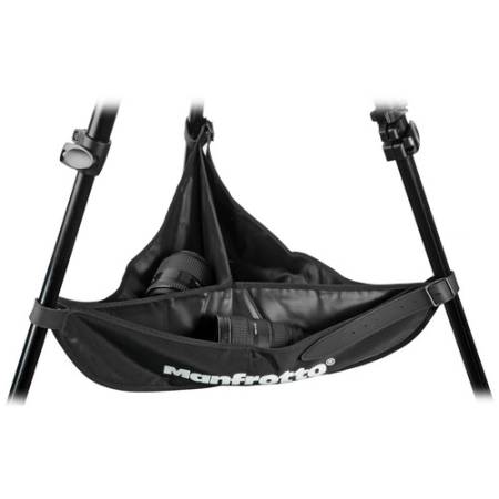 Manfrotto 166 - koszyk / torba na akcesoria, mocowana do statywu - przykład użycia