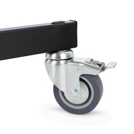 Manfrotto 231B - kolumnowy statyw oświetleniowy na kółkach (35-250cm, udźwig 8kg, 3-sekcyjny, czarny) - kółka