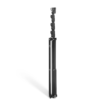 Manfrotto 270BSU - statyw oświetleniowy Heavy Duty (144-477cm, udźwig 40kg, 3-sekcyjny, czarny) - złożony