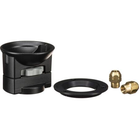 Manfrotto 325N - adapter na półkule 75mm / 100mm, do mocowania na płaskiej bazie - zawartość
