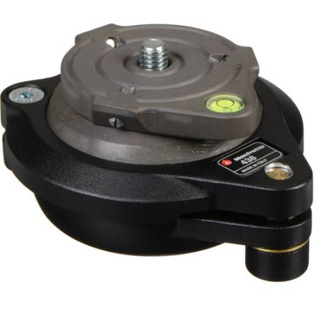 Manfrotto 438 - adapter, głowica poziomująca, poziomica kulowa (udźwig 15kg)