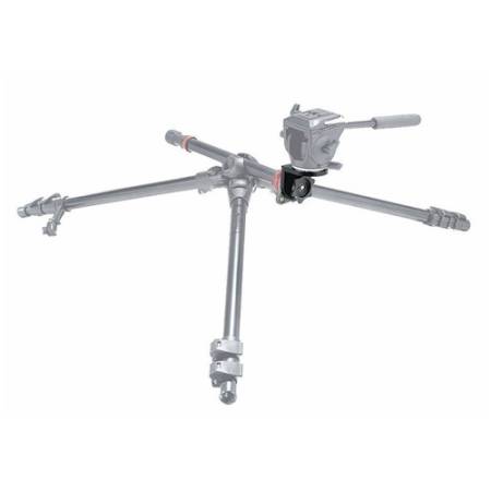 Manfrotto 553 - adapter kątowy 90° do mocowania głowicy - przykład użycia