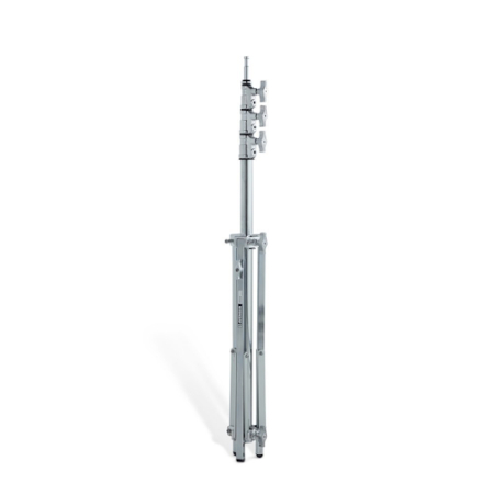 Manfrotto Avenger A0035CS - statyw oświetleniowy Baby 35 (126-350cm, udźwig 9kg, 3-sekcyjny, srebrny) - złożony