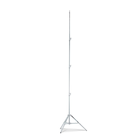 Manfrotto Avenger A0035CS - statyw oświetleniowy Baby 35 (126-350cm, udźwig 9kg, 3-sekcyjny, srebrny) - maksymalnie rozłożony