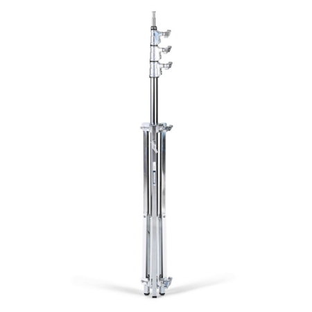 Manfrotto Avenger A0040CS - statyw oświetleniowy Baby 40 (142-400cm, udźwig 9kg, 3-sekcyjny, srebrny) - złożony