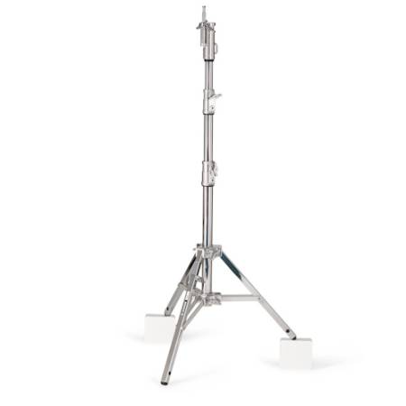 Manfrotto Avenger A1020CS - statyw oświetleniowy Combo 20 (110-198cm, udźwig 35kg, 3-sekcyjny, srebrny) - rozłożony