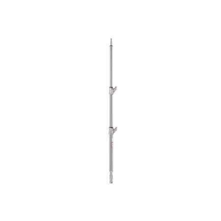Manfrotto Avenger A2014 - kolumna do statywu oświetleniowego C-Stand (60-139cm, 3-sekcyjna, srebrna) - maksymalnie rozłożona