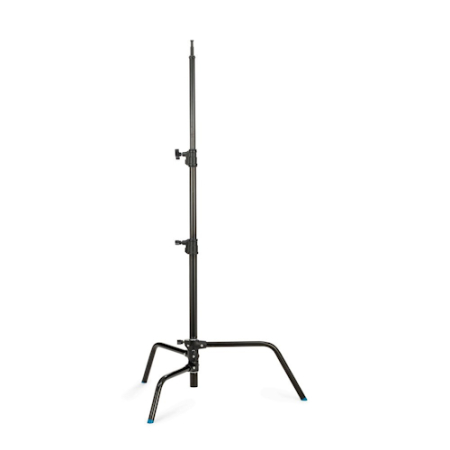 Manfrotto Avenger A2016DCB - statyw oświetleniowy C-Stand (84-155cm, udźwig 10kg, 3-sekcyjny, czarny) - maksymalnie rozłożony