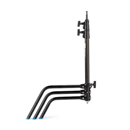 Manfrotto Avenger A2018LCB - statyw oświetleniowy C-Stand z regulacją nogi (84-175cm, udźwig 8kg, 3-sekcyjny, czarny)