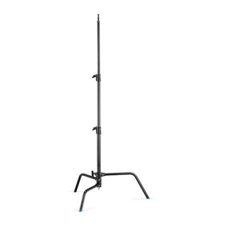 Manfrotto Avenger A2018LCB - statyw oświetleniowy C-Stand z regulacją nogi (84-175cm, udźwig 8kg, 3-sekcyjny, czarny) - rozłożony