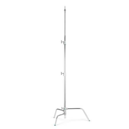 Manfrotto Avenger A2022D - statyw oświetleniowy C-Stand (110-222cm, udźwig 10kg, 3-sekcyjny, srebrny) - rozłożony