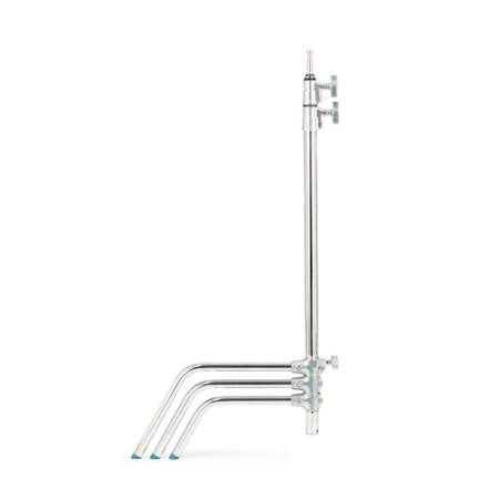 Manfrotto Avenger A2022D - statyw oświetleniowy C-Stand (110-222cm, udźwig 10kg, 3-sekcyjny, srebrny) - złożony