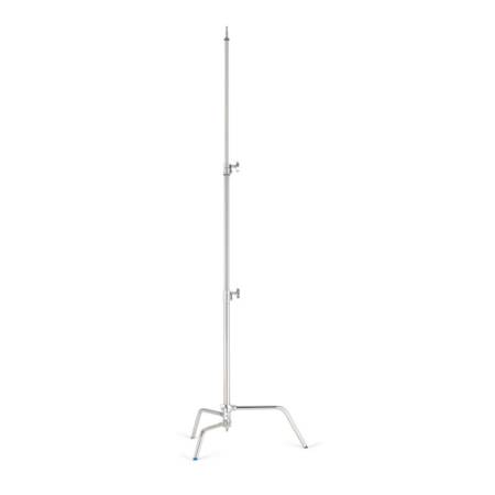 Manfrotto Avenger A2025F - statyw oświetleniowy C-Stand (110-253cm, udźwig 10kg, srebrny) - rozłożony
