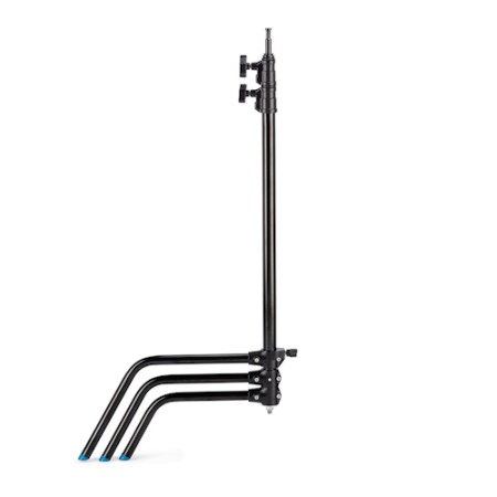Manfrotto Avenger A2025LCB - statyw oświetleniowy C-Stand z regulacją nogi (110-253cm, udźwig 10kg, czarny) - złożony