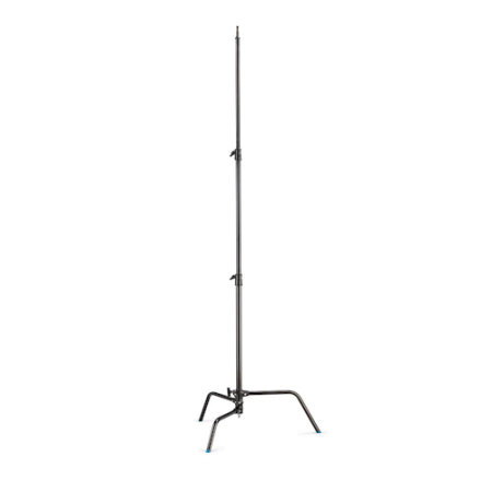 Manfrotto Avenger A2025LCB - statyw oświetleniowy C-Stand z regulacją nogi (110-253cm, udźwig 10kg, czarny) - maksymalnie rozłożony
