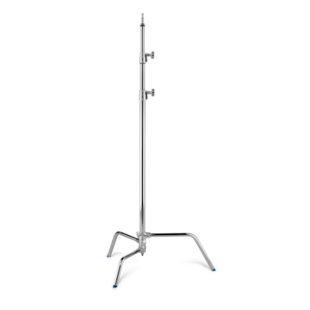 Manfrotto Avenger A2033FKIT - zestaw, statyw oświetleniowy C-Stand 2033F + głowica D200 + głowica D520 (srebrny) - statyw