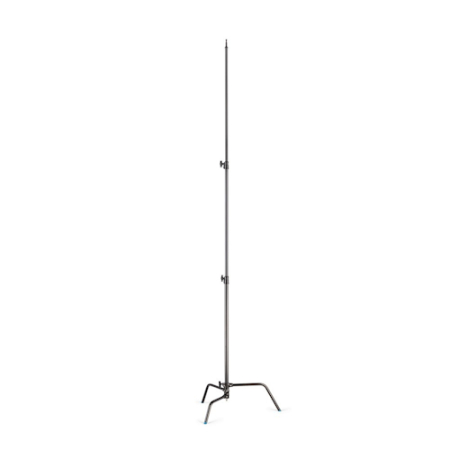 Manfrotto Avenger A2033LCB - statyw oświetleniowy C-Stand z regulacją nogi (134-328cm, udźwig 10kg, czarny) - maksymalnie rozłożony